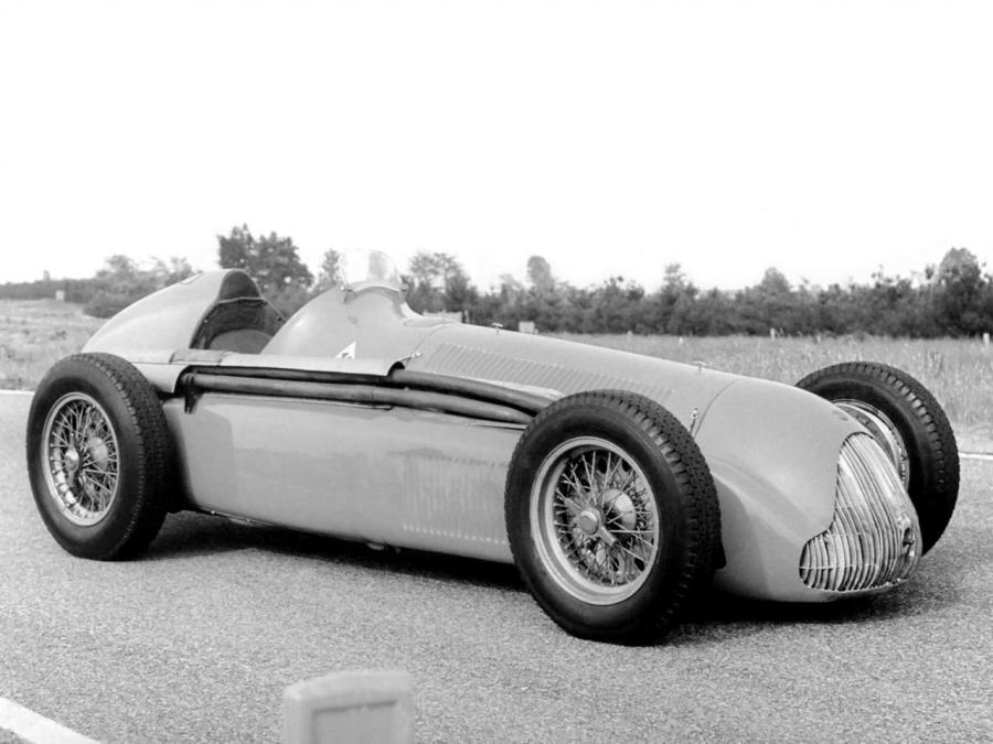 Miniature Fabbri Alfa Romeo 1:43 – Tipo 159 Alfetta GP Espagne 1951, Fangio, Rouge, Occasion